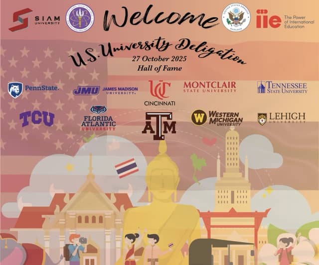 Siam University Welcomes IIE and U.S. University Delegation 2025