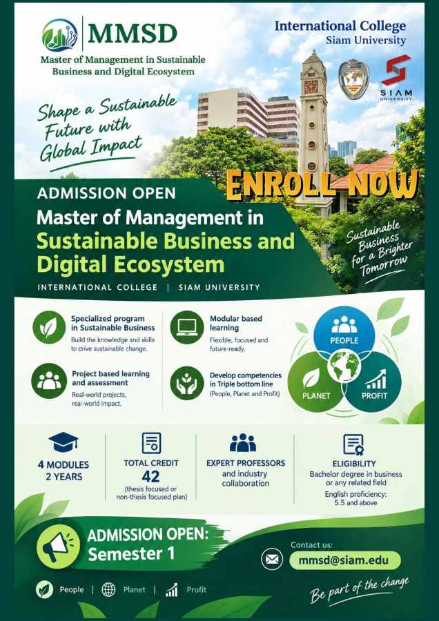 Masters of Management - Sustainable Management announcement